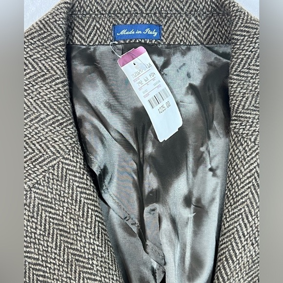 NWT NOS Polo Ralph Lauren XL Made in Italy Harris Tweed 100% Wool Sports Coat - Picture 6 of 15
